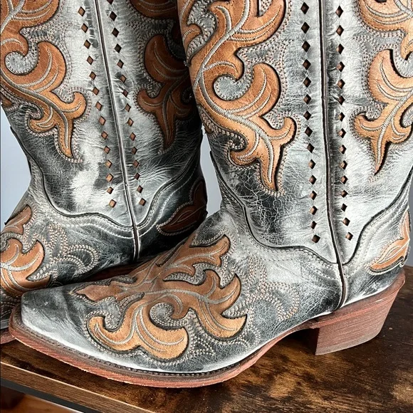 J.B. Dillon Reserve Laurel Western Boots- Size 8 - Picture 6 of 10